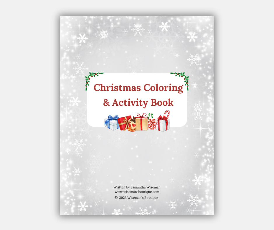 Christmas Coloring & Activity Book - Kindergarten | Wisemans Boutique